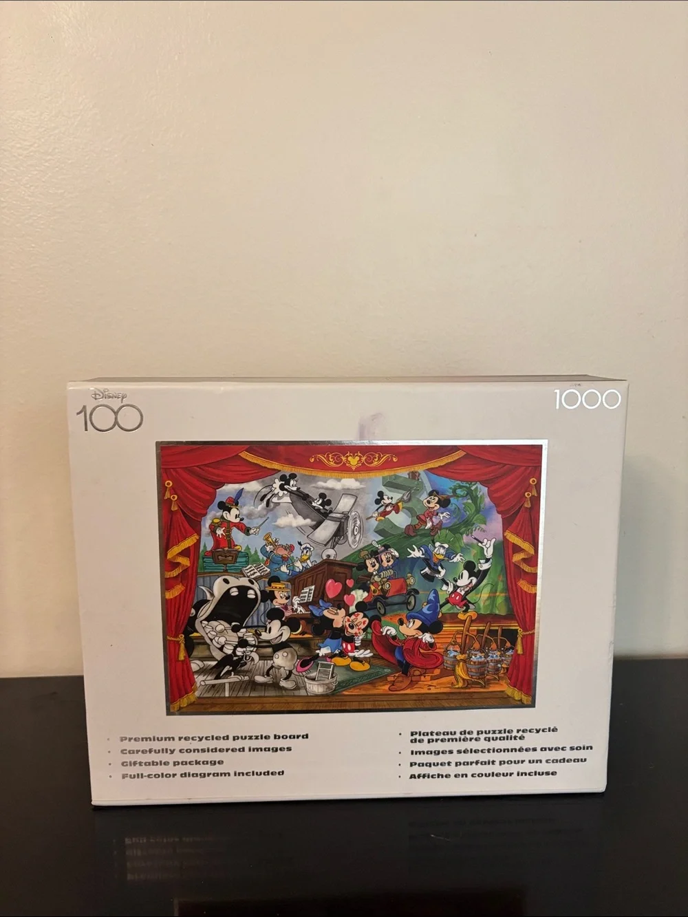 Silver Select Disney Mickey Through the Years  Art Puzzle Box